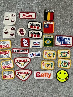 Assorted Vintage Embroidered Patches - Lot of 26